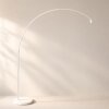 Steinhauer Sparkled Light lámpara de pie tipo arco moderna y ajustable para salón y dormitorio