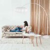 Steinhauer Sparkled Light lámpara de pie tipo arco moderna y ajustable para salón y dormitorio