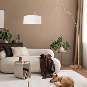 Steinhauer Sparkled Light lámpara de pie arco moderna regulable con interruptor