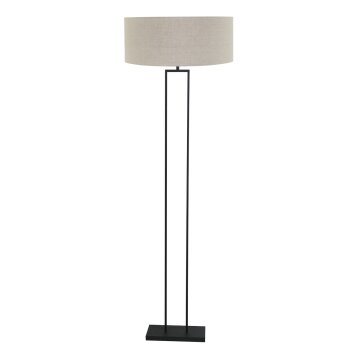 Steinhauer Lámpara de pie Stang, marco rectangular abierto, ajustable y pantalla gris