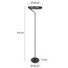 Steinhauer Mykty lámpara de pie LED regulable moderna 170 cm 2600 lm para salón