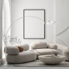 Steinhauer Ringlux lámpara de pie arco LED, lámpara de pie arco moderna, 2 luces