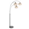 Steinhauer Sparkled Light lámpara de pie arco moderna regulable de 3 luces E27