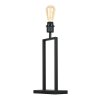 Steinhauer Lámpara de mesa Stang, armazón rectangular abierto, regulable, pantalla plata
