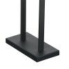 Steinhauer Lámpara de mesa Stang con armazón rectangular, pantalla negra, regulable