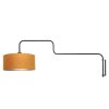 Steinhauer Aplique de pared Bloeba con brazo angular regulable y pantalla dorada