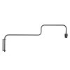 Steinhauer Aplique de pared Bloeba con brazo angular regulable y pantalla dorada