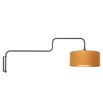 Steinhauer Aplique de pared Bloeba con brazo angular regulable y pantalla dorada