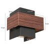 Steinhauer Muro aplique de pared angular moderno para salón, dormitorio y comedor
