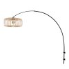 Steinhauer Sparkled Light lámpara de pie arco regulable E27 con pantalla calada
