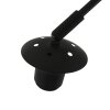 Steinhauer Sparkled Light lámpara de pie arco regulable E27 con pantalla calada