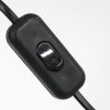 Steinhauer Sparkled Light lámpara de pie arco regulable E27 con pantalla calada
