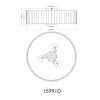 Globo Jannie plafón de techo redondo Ø 50 cm lámpara de techo 3x E27 para salón