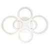 Globo Salinas plafón LED redondo de techo moderno de aros 5400 lm 2700-6000 K 48 W