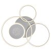 Globo Johnson plafón LED de aros redondos con mando a distancia 40W 4200lm 2700-6500K