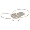 Globo Johnson lámpara de techo LED tipo plafón de 3 anillos con mando a distancia