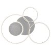 Globo Johnson lámpara de techo LED tipo plafón de 3 anillos con mando a distancia