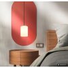 Globo Rowena lámpara colgante de techo cilíndrica de 1 luz para comedor y salón