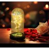 Globo Rosalina lámpara decorativa de mesa LED rosa bajo cúpula, 20 LEDs 2900 K 4 W