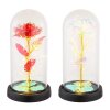Globo Rosalina lámpara decorativa de mesa LED rosa bajo cúpula, 20 LEDs 2900 K 4 W