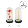 Globo Rosalina lámpara decorativa de mesa LED rosa bajo cúpula, 20 LEDs 2900 K 4 W