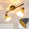 Vantaa Lámpara de Techo Negro-dorado, 2 luces