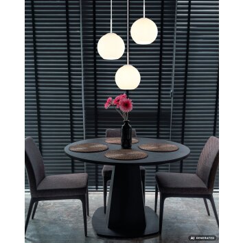 Globo Andre lámpara colgante esférica 3 luces moderna para comedor y salón de diseño