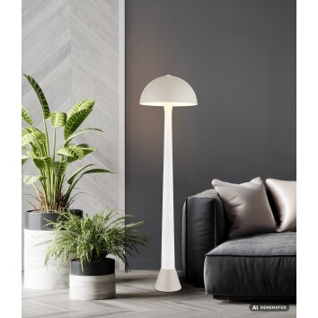 NOWA Merlin lámpara de pie para salón en forma de champiñón E27 150 cm
