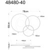 Globo Sanford LED plafón de techo y lámpara de techo 3000 K 4322 lm 40 W