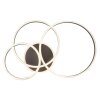 Globo Francine LED lámpara de techo de anillos moderna y minimalista para salón y comedor