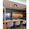 Globo Spiro LED lámpara de techo alargada moderna de 80 cm para comedor y cocina