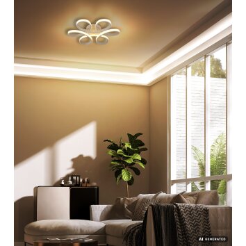 Globo Orbita plafón LED de techo moderno y elegante, 34 W, 3000 K, 4300 lm