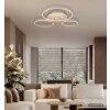 Globo Miles plafón LED de aros moderno con mando a distancia para salón y comedor