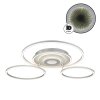 Globo Miles plafón LED de aros moderno con mando a distancia para salón y comedor