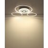 Globo Miles plafón LED de aros moderno con mando a distancia para salón y comedor
