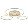 Globo Miles plafón LED de aros moderno con mando a distancia para salón y comedor