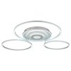 Globo Miles plafón LED de aros moderno con mando a distancia para salón y comedor