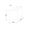 Globo Rojas LED aplique de pared, lámpara de pared angular moderno para salón y comedor