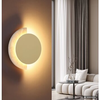 Globo Rojas aplique de pared LED circular moderna de diseño para salón y pasillo