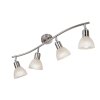 NOWA Daytona plafón de techo moderno alargado 4 luces, lámpara de techo para salón y comedor