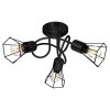 NOWA Toni plafón de techo moderno de 3 luces con pantallas tipo jaula E14