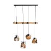 NOWA Java lámpara colgante alargada moderna de 4 luces, 80 cm, comedor y salón