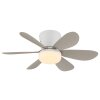 Globo Delores ventilador de techo LED con luz y mando a distancia, moderno