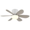 Globo Delores ventilador de techo LED con luz y mando a distancia, moderno