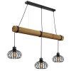 Globo Caldwell lámpara colgante de barra industrial de 3 luces para mesa de comedor