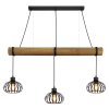 Globo Caldwell lámpara colgante de barra industrial de 3 luces para mesa de comedor