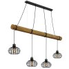 Globo Caldwell lámpara colgante de barra industrial, 4 luces E27, 125 cm para comedor y cocina
