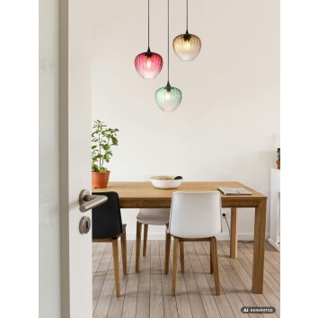 Globo Solveig lámpara colgante redonda de 3 luces, moderna, Ø 70 cm, E27, 40 W