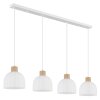Globo Swanson lámpara colgante de comedor alargada moderna 4 luces 113 cm E27
