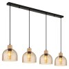 Swanson Globo lámpara colgante para isla de cocina moderna 4 luces 113 cm 40 Watt